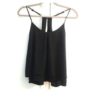Flowy racerback top